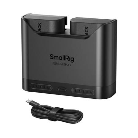 SmallRig 5484 - zestaw TURBO, dwukanałowa ładowarka, 2x akumulator Canon LP-E6NH - zawartość zestawu